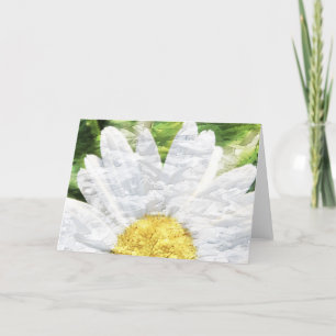Textured Daisy Greeting Card