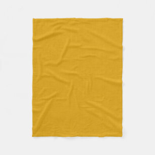 Textured Dark Gold Fleece Blanket