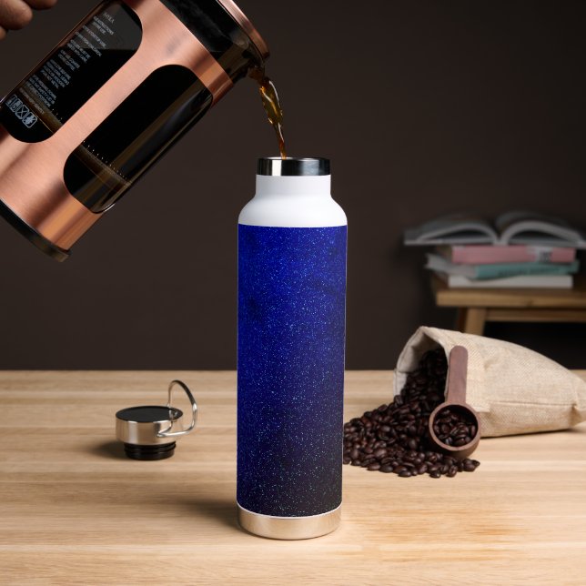 Textured Deep Purple Water Bottle (Coffee)