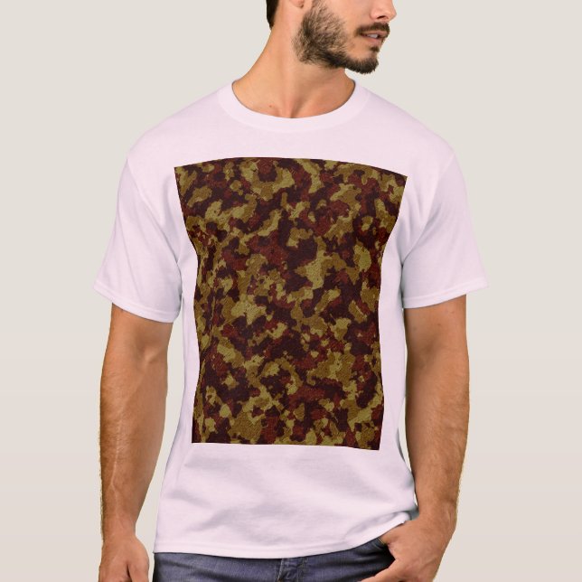 Textured Digital Multi Terrain Camouflage Pattern  T-Shirt (Front)