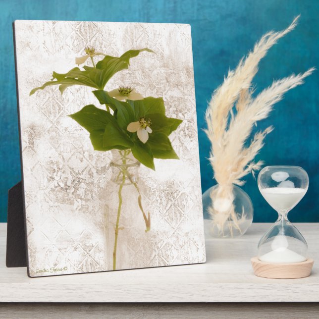 Textured Dogwood Bunch Berry Plaque (Side)