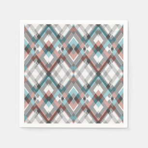 Textured geometric diamond pattern. napkin