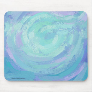 Textured Glacier Blue Mouse Pad