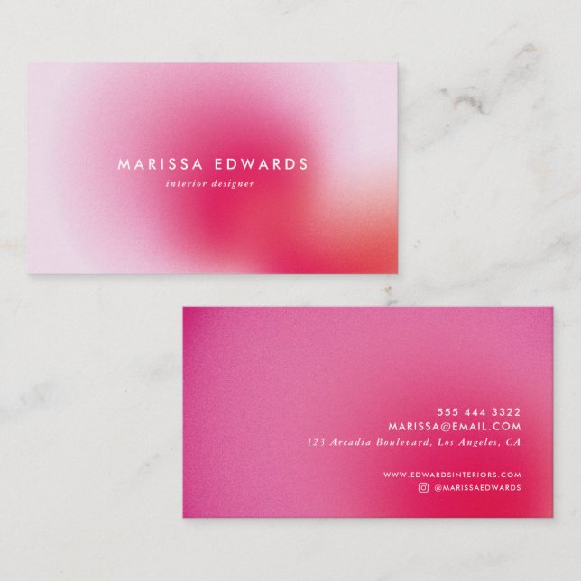 Textured Gradient Business Card (Front/Back)