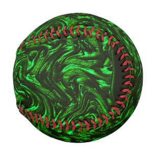 Textured grain metallic green  baseball
