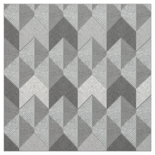 Textured gray geometric. fabric