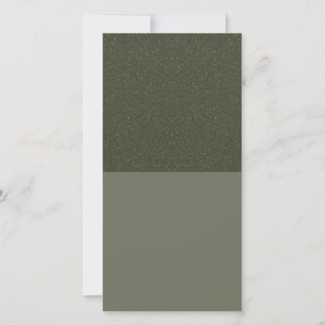 Textured Green Modern Flat Card – Customizable (Front)