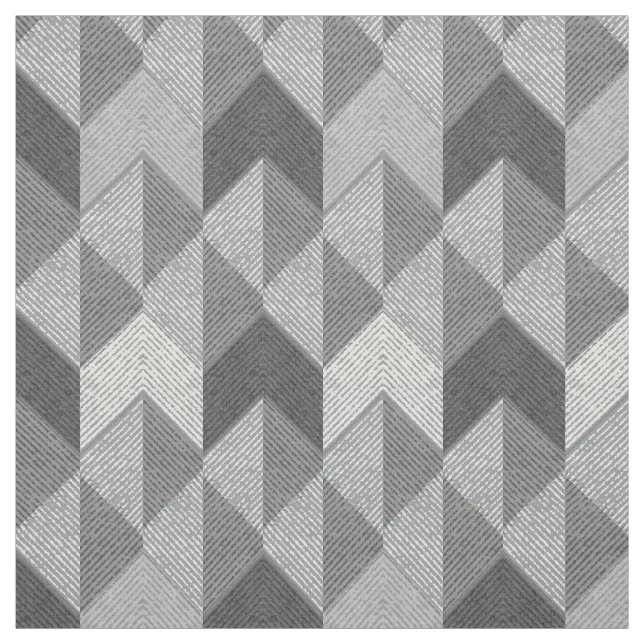 Textured grey geometric. fabric (Swatch)