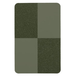 Textured Grid Moss Green Magnet – Customizable