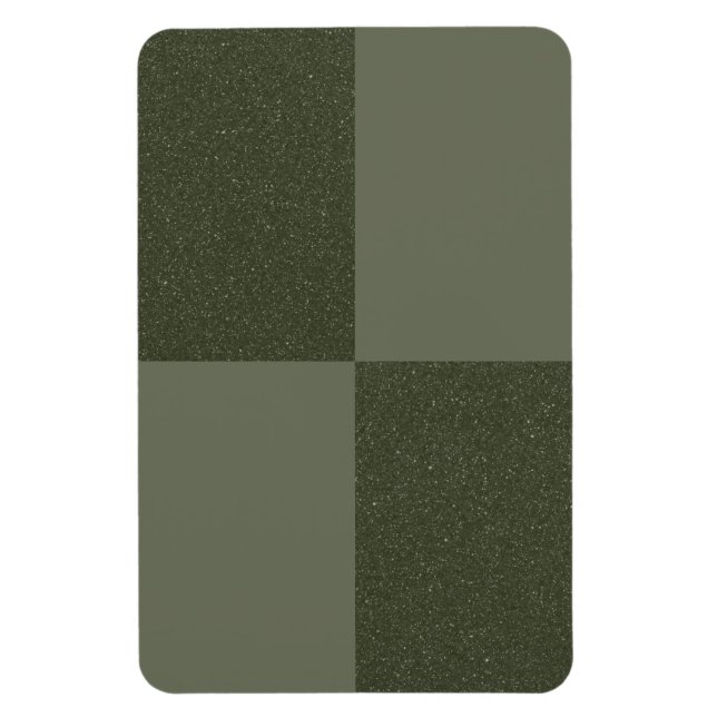 Textured Grid Moss Green Magnet – Customizable (Vertical)