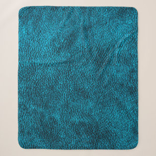 Textured grunge background. A sample leather close Sherpa Blanket
