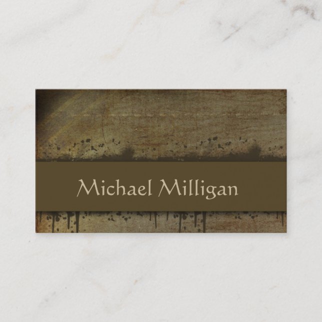 Textured Grunge Business Card (Front)