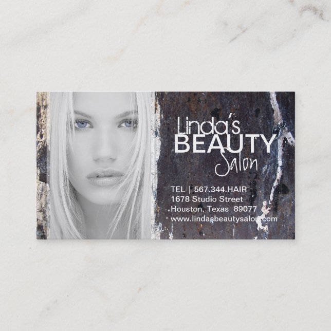 TEXTURED HAIR SALON AND SPA BUSINESS CARD (Front)