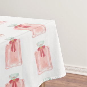 Textured Hand-drawn Bridal Bottle  Tablecloth