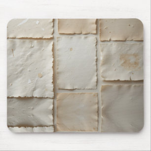 Textured Handmade Paper Flat Lay Mouse Pad