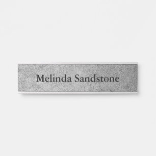 Textured Hanging Wall Desk Door Name Plate