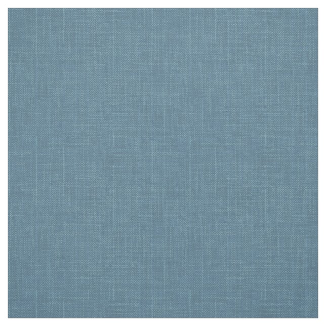Textured herringbone blue. fabric (Swatch)