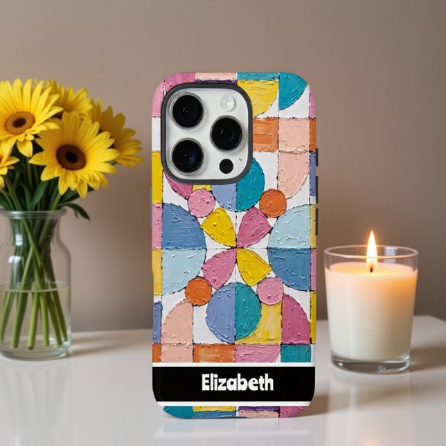 Textured Impasto Pastel Block Smartphone Case-Mate iPhone Case (Creator Uploaded)