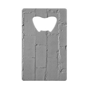 Textured Large Concrete Block Wall Credit Card Bottle Opener
