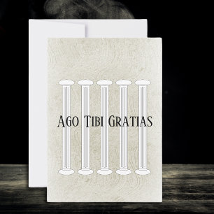 Textured Latin Thank You Card