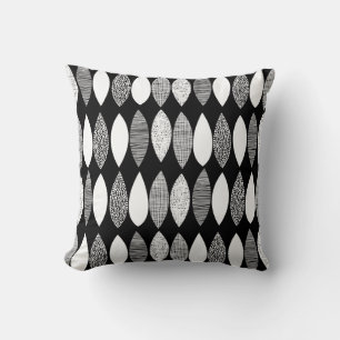 Textured Leaves 03 Throw Pillow