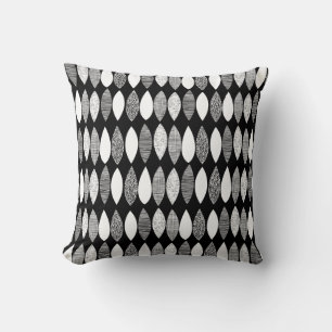 Textured Leaves 03 (v2) Throw Pillow