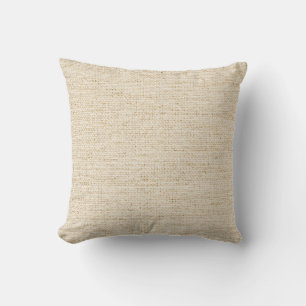 Textured Linen Throw Pillow
