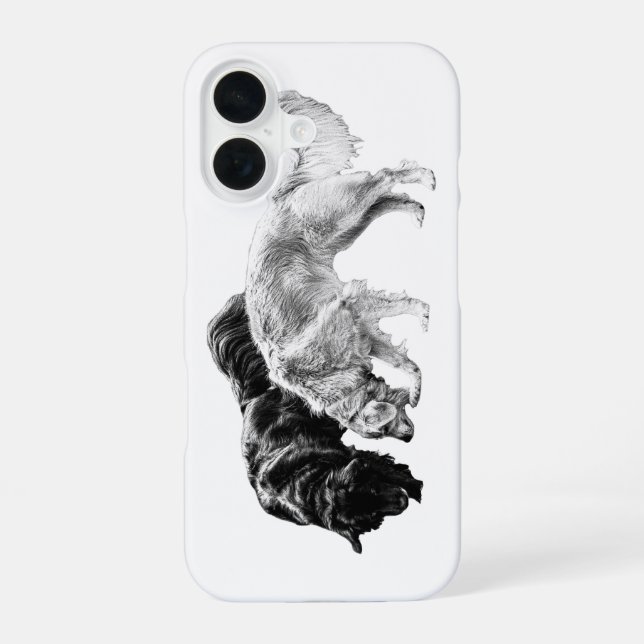 Textured Loyalty in Motion iPhone 16 Case (Back)