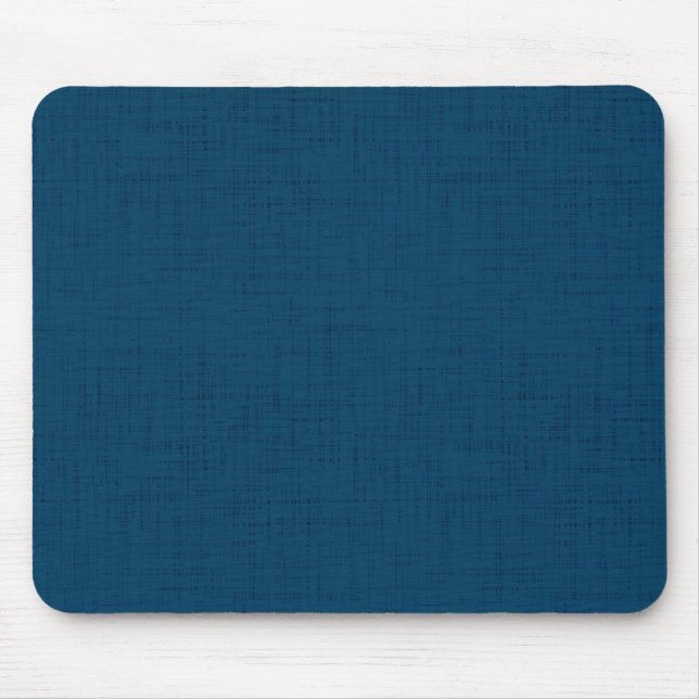 Textured Marine Dark Blue  Mouse Pad (Front)