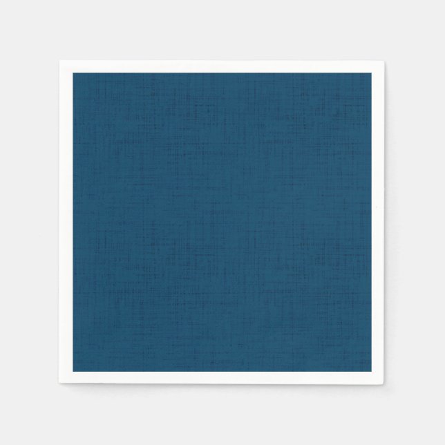 Textured Marine Dark Blue Napkin (Front)