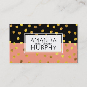 Textured Marks (gold) / Two Tone Business Card