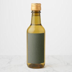 Textured Moss Green Bottle Label – Customizable
