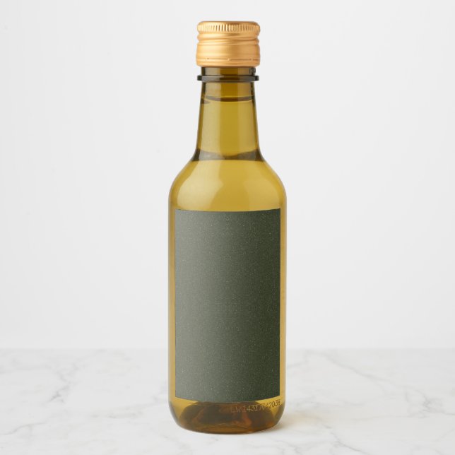 Textured Moss Green Bottle Label – Customizable (Front)