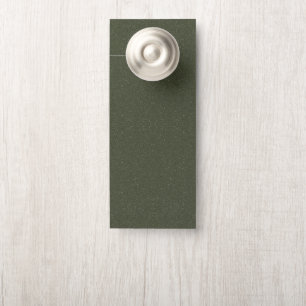 Textured Moss Green Door Hanger – Customizable