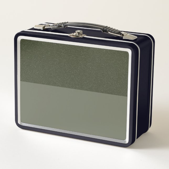 Textured Moss Green Gift Lunchbox – Customizable (Front)