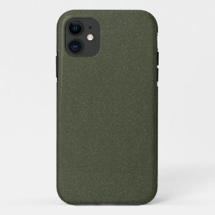 Textured Moss Green iPhone 11 Coque - Personnalisa