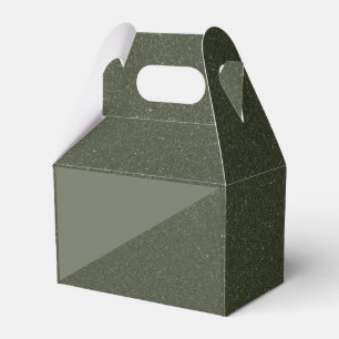Textured Moss Green Party Favour Box