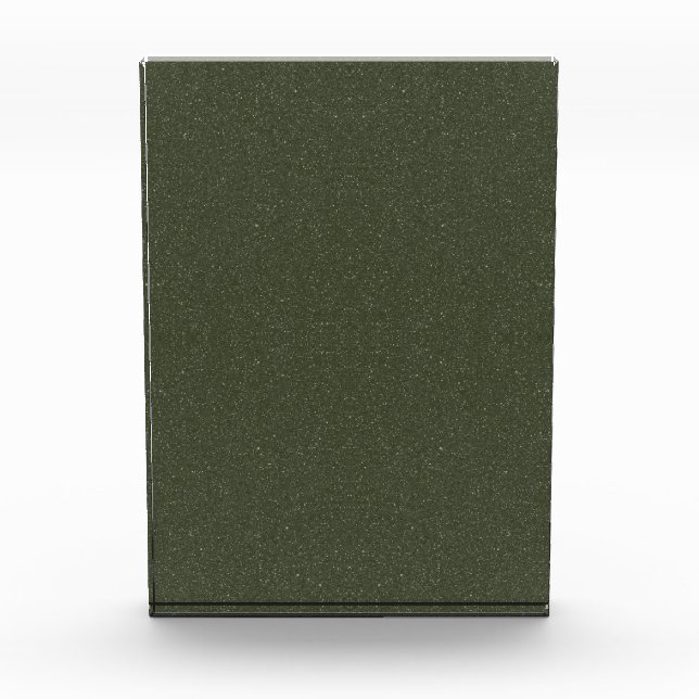Textured Moss Green Photo Block – Customizable (Front)