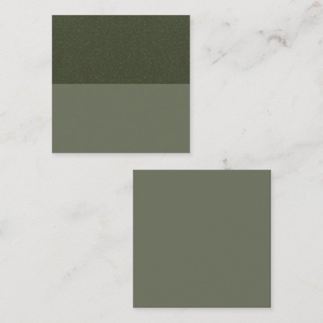 Textured Moss Green Promo Insert Card – Customize (Front/Back)