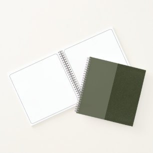 Textured Moss Green Sketchbook – Customizable Notebook