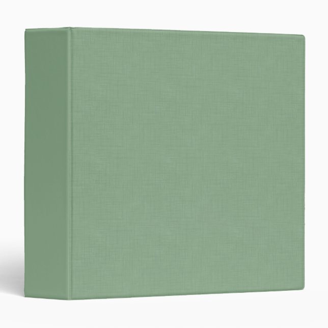 Textured muted green. binder (Front/Spine)