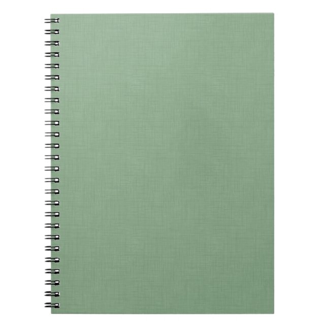 Textured muted green. notebook (Front)