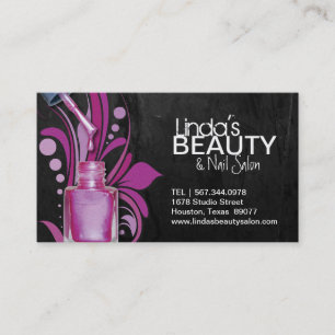 TEXTURED NAIL SALON BUSINESS CARD