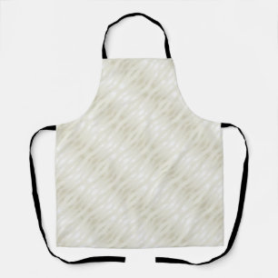 Textured noble light beige and white apron