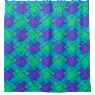 Textured patches multicolored strokes