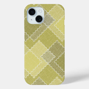 Textured patchwork patchwork multicolored patches  iPhone 15 case