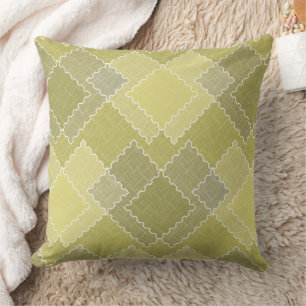 Textured patchwork patchwork multicolored patches  throw pillow