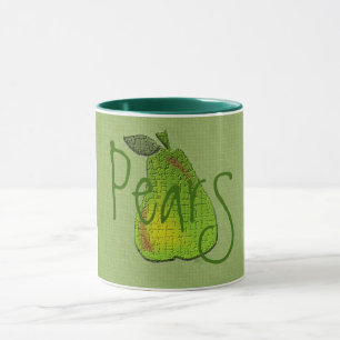 Textured Pear Tiled Mug