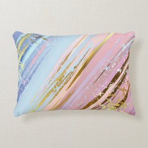 Textured Pink Background Accent Pillow