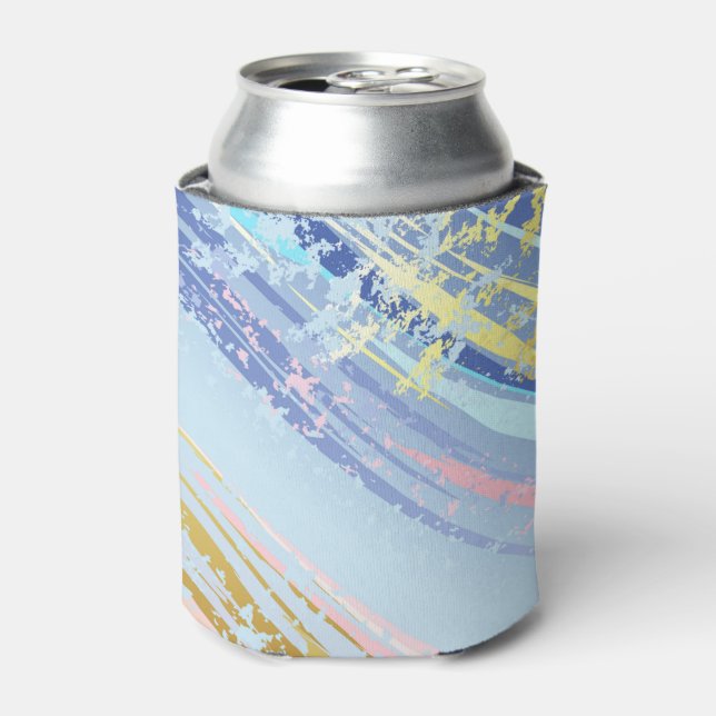 Textured Pink Background Can Cooler (Can Front)